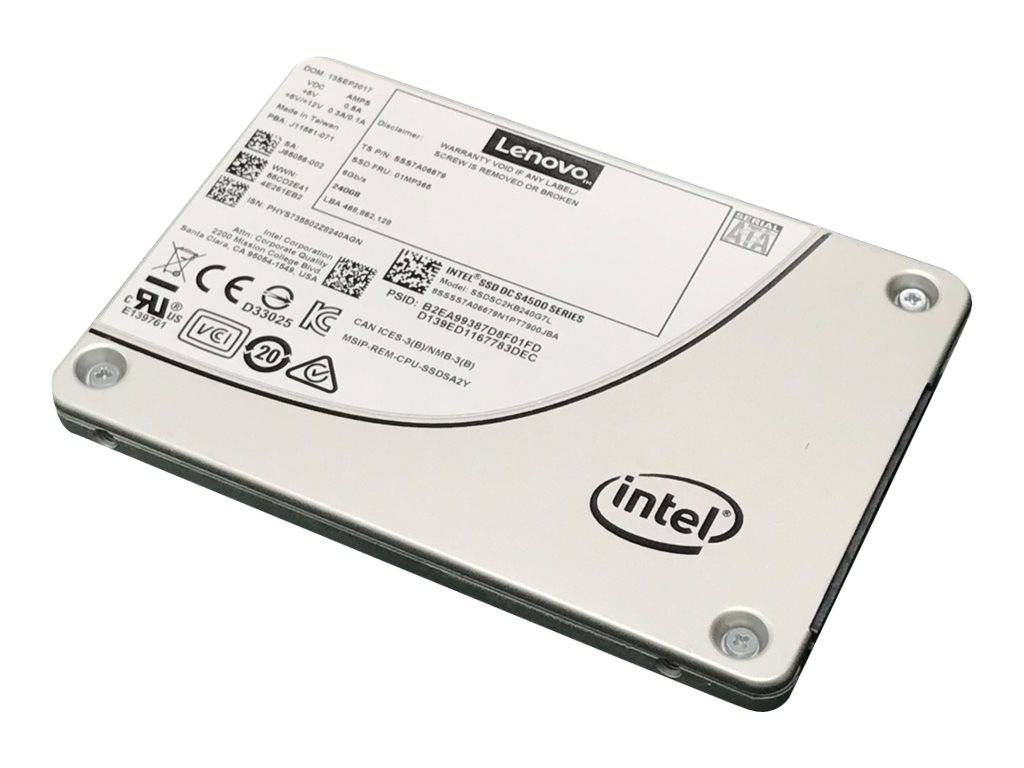 Lenovo Intel S4500 Entry - 480 GB SSD - Hot-Swap - 2.5" (6.4 cm)