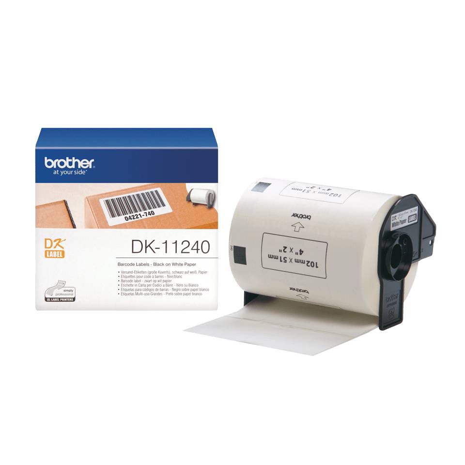 Brother DK-11240 - Schwarz auf Weiß - 51 x 102 mm 600 Etikett(en) Versandetiketten