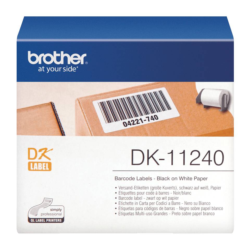 Brother DK-11240 - Schwarz auf Weiß - 51 x 102 mm 600 Etikett(en) Versandetiketten