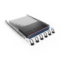 PATCHBOX PLUS+ SYSTEM OS2 - Kabelmanagementsystem mit selbst einziehenden Patchkabeln - 1.7 m - LC x 24 - RAL 9005 - 1U