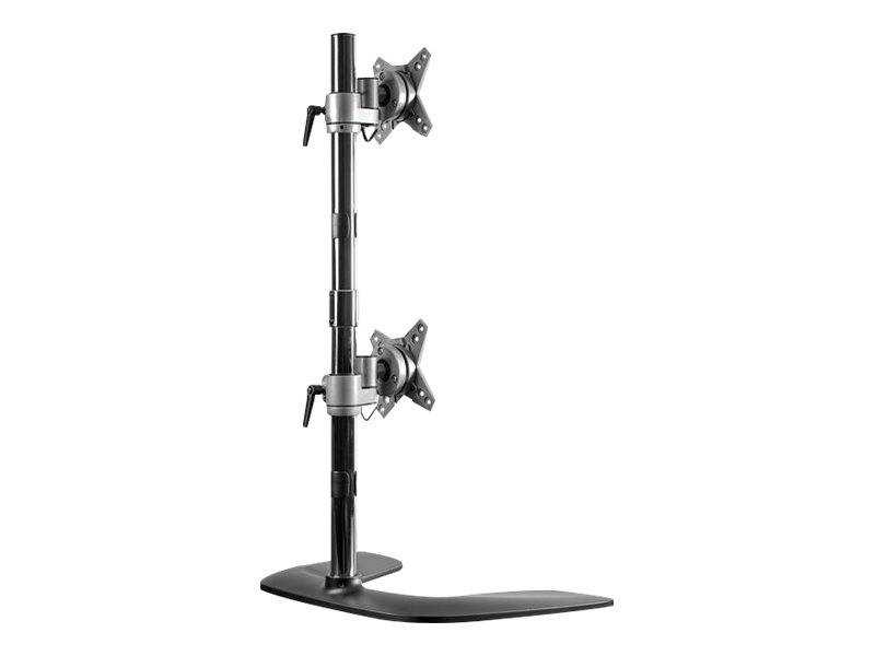 StarTech.com Monitorhalterung für zwei vertikal gestapelte Monitore - Ergonomischer Monitorarm für zwei VESA Monitore -