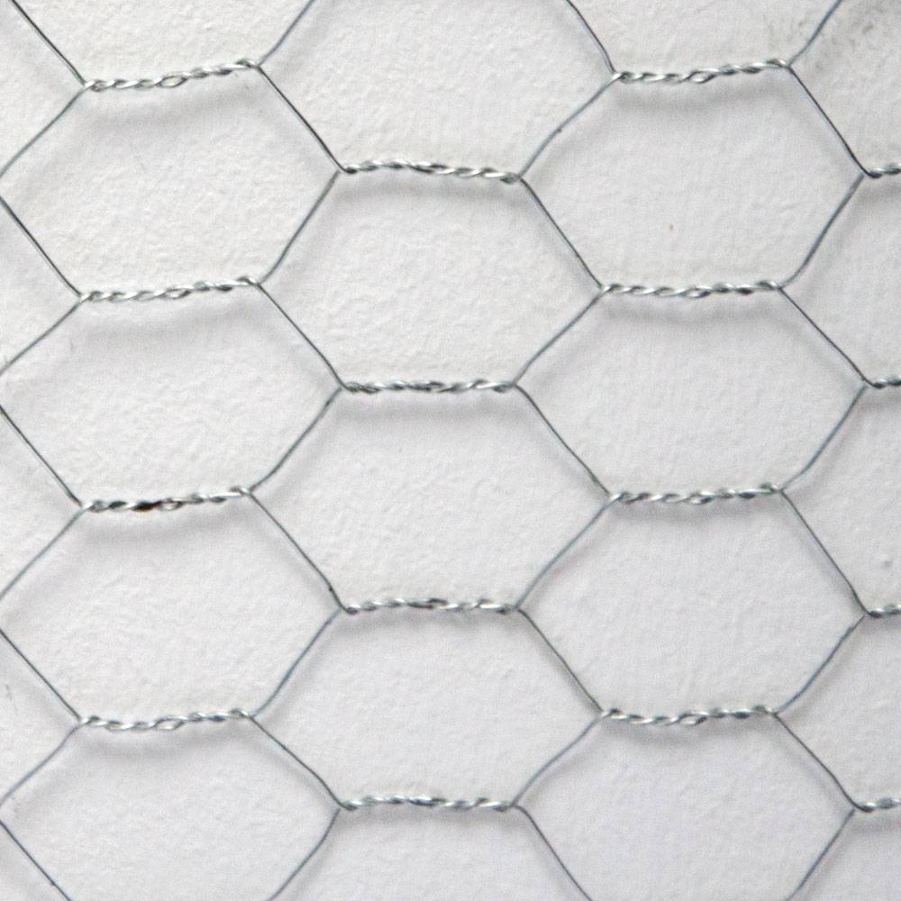 Maschendraht Kaninchendraht Drahtgitter Sechseckgeflecht | 25m Drahtrolle | 50cm(H) | Maschenweite 25x25mm | 0.6mm verzinkt