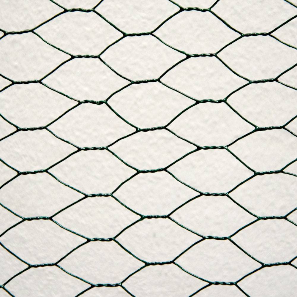 25m x 50cm Maschendrahtzaun Grün - 13x13 Drahtgitter Zaun - Hasendraht Verzinkt