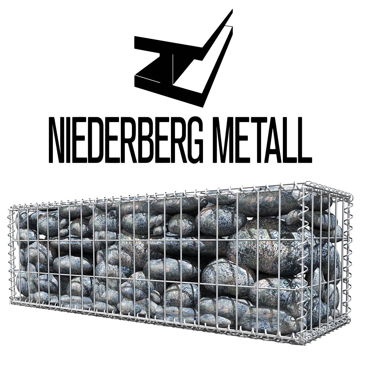 Gabione 100x30x30 Steingabione MW 5x10 Gitterkorb Steinkorb Drahtkorb Metallkorb