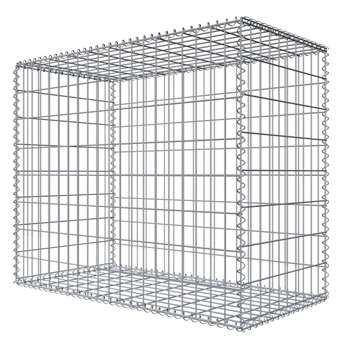 Gabione 80x100x50 cm - Maschenweite 5x10 - Steinkorb Gitterkorb Befüllbar Robust