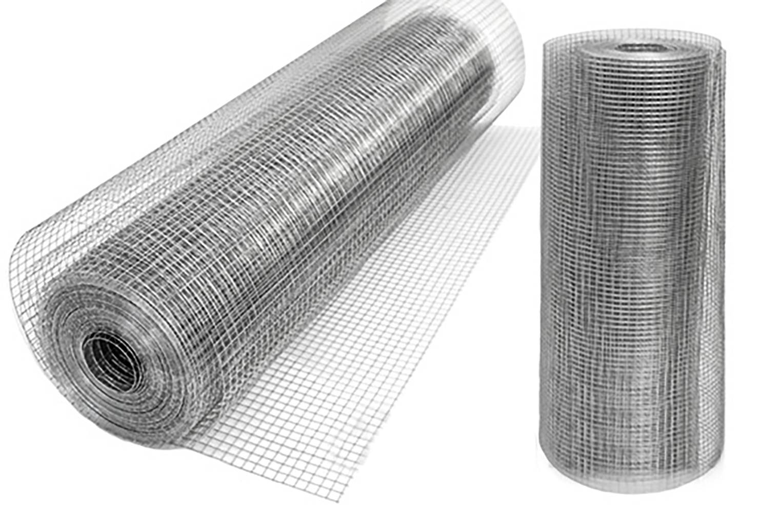 20m x 100cm Volierendraht - Verzinkt 12x12mm - Maschendrahtzaun Kaninchendraht