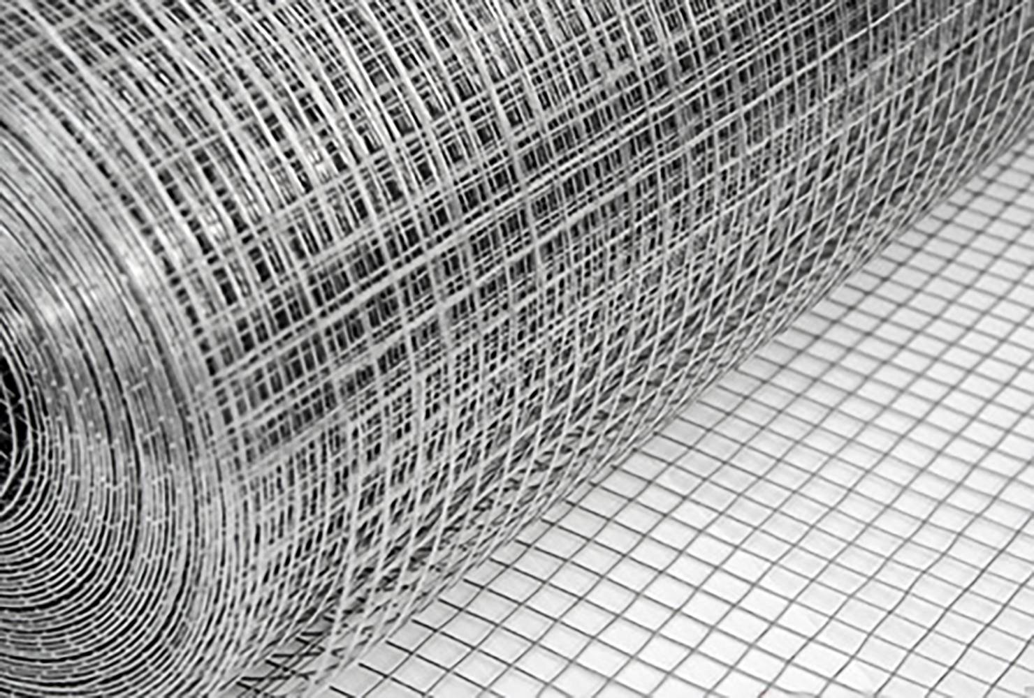 20m x 100cm Volierendraht - Verzinkt 12x12mm - Maschendrahtzaun Kaninchendraht
