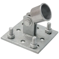 Strebenplatte Aufschraub-Platte Strebenhalter f. Zaunstreben Ø35mm feuerverzinkt Strebenplatte Aufschraub-Platte Strebenhalter f. Zaunstreben Ø35mm feuerverzinkt