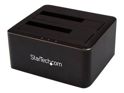 StarTech.com Dual Bay SATA HDD Docking Station - for 2 x 2.5 / 3.5"" SATA SSD / HDD - Hot Swap - Hard Drive Docking