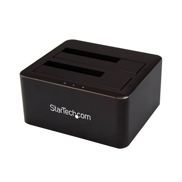 StarTech.com Dual Bay SATA HDD Docking Station - for 2 x 2.5 / 3.5"" SATA SSD / HDD - Hot Swap - Hard Drive Docking Stati