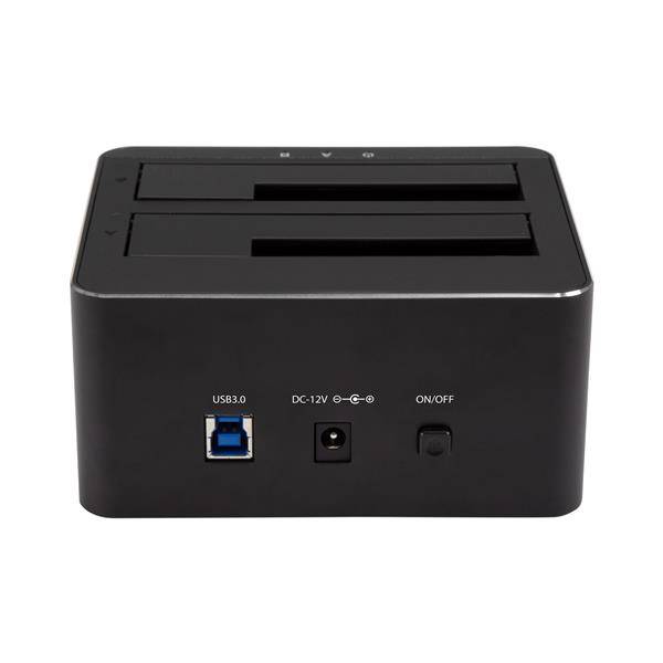 StarTech.com Dual Bay SATA HDD Docking Station - for 2 x 2.5 / 3.5"" SATA SSD / HDD - Hot Swap - Hard Drive Docking Stati