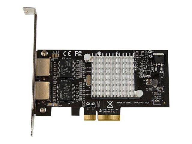 StarTech.com Dual Port PCI Express (PCIe x4) Gigabit Ethernet Server Adapter - 2 Port Network Card - Intel i350 NIC - Gb