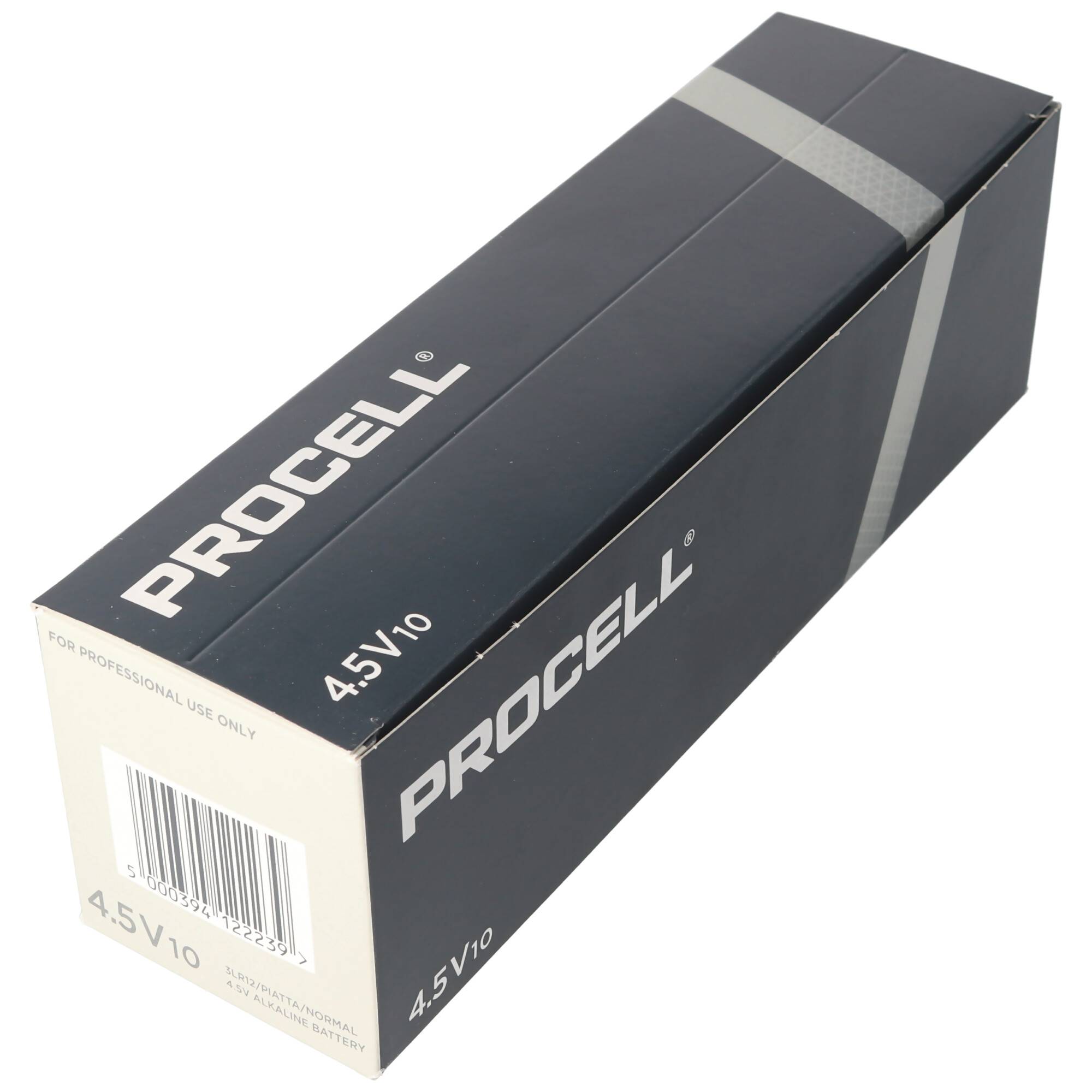 10 Stück Duracell Procell Alkaline 4,5 V Flachbatterie, 3LR12 im Karton