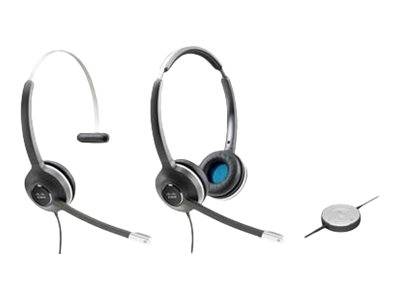 Cisco 532 Wired Dual - Headset - On-Ear - kabelgebunden - für Cisco DX70, DX70 - MSRP, DX80, DX80 (No Radio)