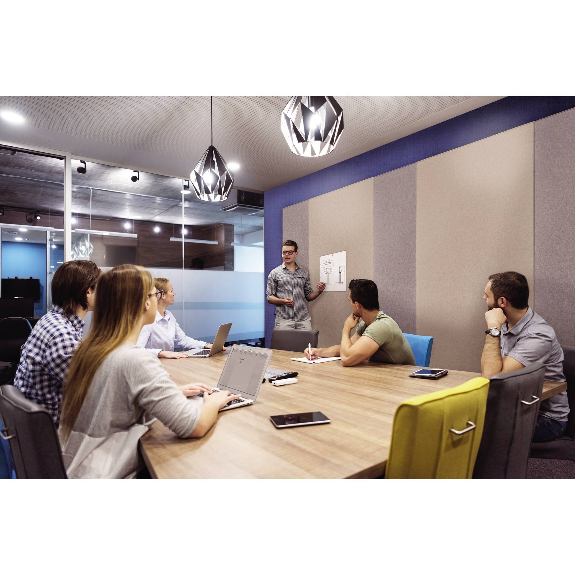 Legamaster Pinnwand WALL-UP 7-144112 119,5x200cm quiet grey