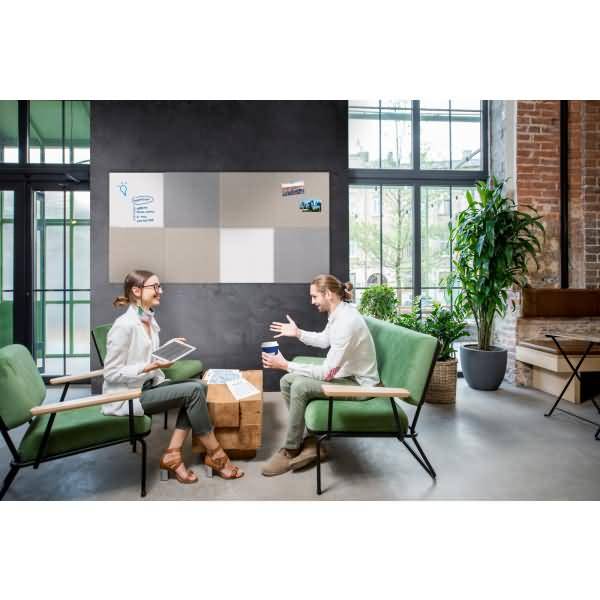 Akustik-Pinboard Board-Up 75x100cm soft beige