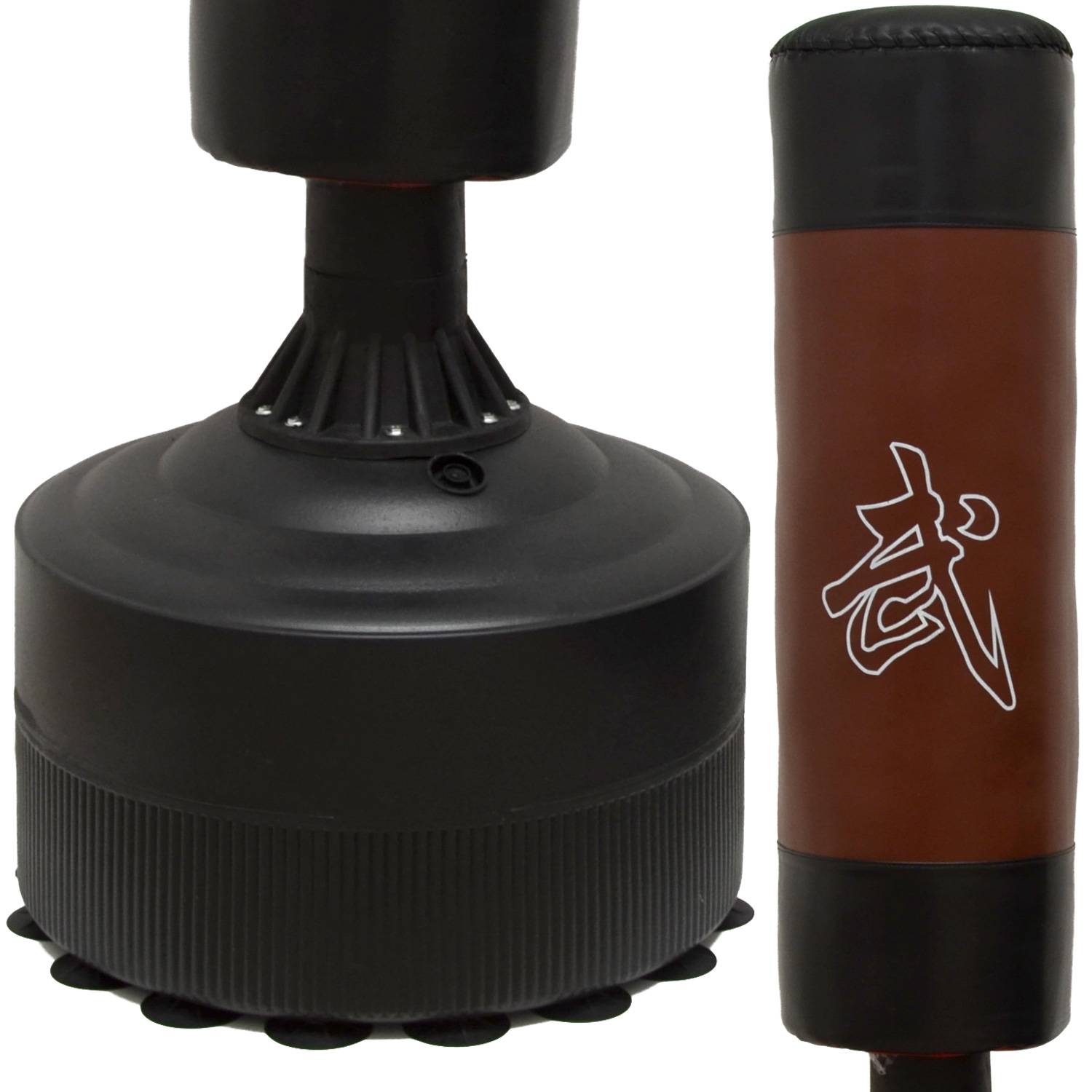 175cm Standboxsack Box Punching Bag Boxsack Stehend Boxständer Braun