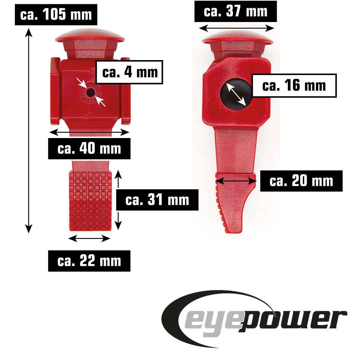 Zubehör EPR-ST08 Spieler 16mm Braun/Rot