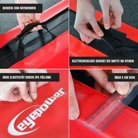 Faltbare Weichbodenmatte RG20 dicke Boden-Turnmatte Sportmatte tragbare XL Matte Faltbare Weichbodenmatte RG20 dicke Boden-Turnmatte Sportmatte tragbare XL Matte