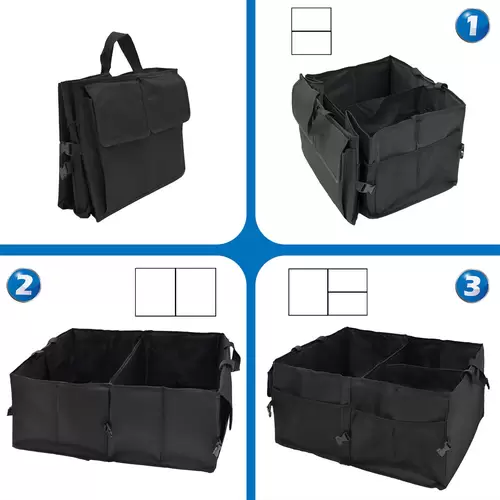 Kofferraumtasche Auto Organizer 56x40x24 cm Autozubehör Tasche Faltbare Box Kofferraumtasche Auto Organizer 56x40x24 cm Autozubehör Tasche Faltbare Box