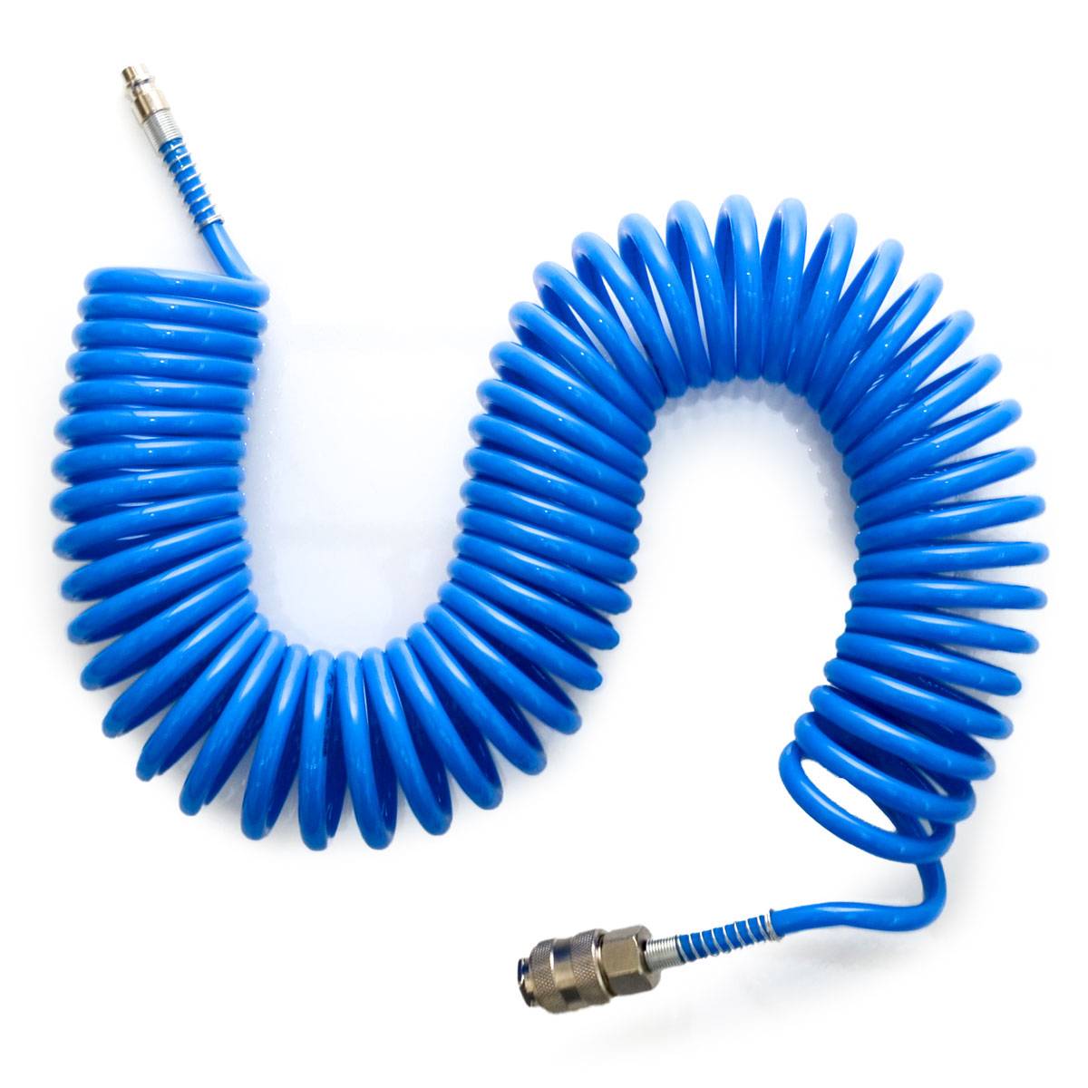 10m Druckluftschlauch 1/4" 10 Bar Druckluft Spiralschlauch Kompressor Schlauch