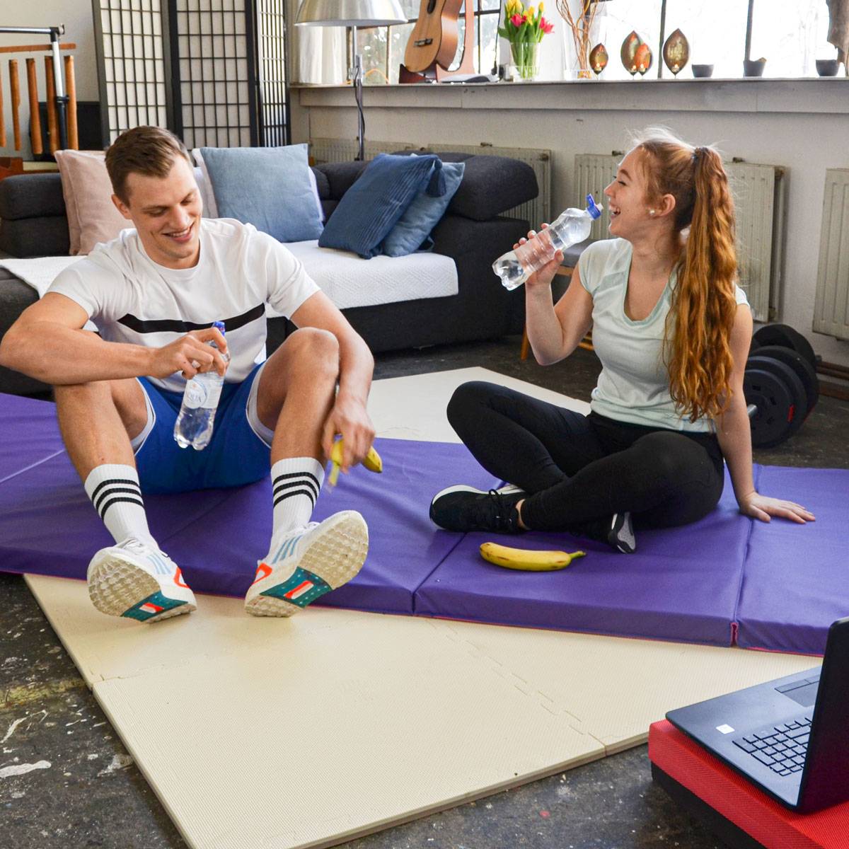 300x100 Klappbare Gymnastikmatte - 5cm dicke Turnmatte Kinder - Weichbodenmatte