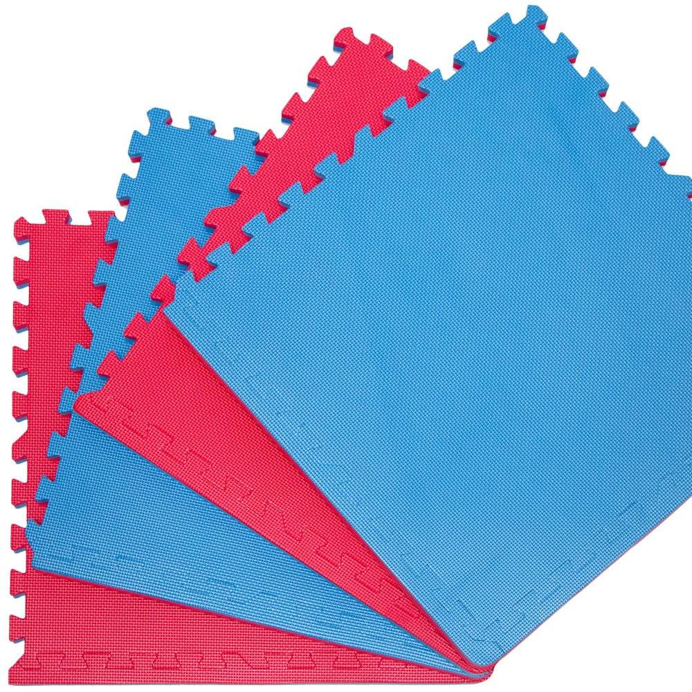 4er Set Kampfsportmatte 63x63cm - 2cm EVA Puzzlematte für Judo Karate MMA Sport