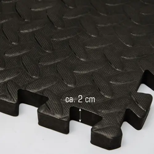 8 Bodenschutzmatten mit Rand - 63x63x2cm Fitness Bodenmatte 8 Bodenschutzmatten mit Rand - 63x63x2cm Fitness Bodenmatte