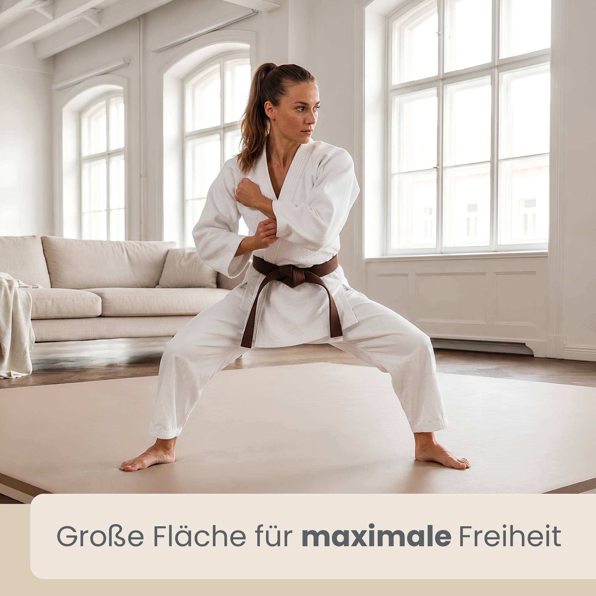 8er Set Kampfsportmatte 63x63cm - 2cm EVA Puzzlematte für Judo Karate MMA Sport