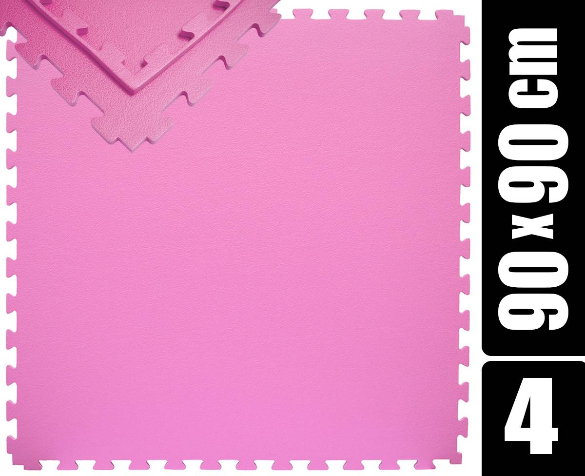 180x180 XL Trainingsmatte mit Rand - 4er Set 90x90 Bodenmatte