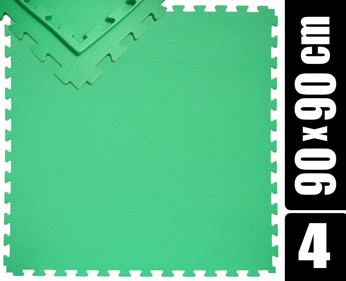 180x180 XL Trainingsmatte mit Rand - 4er Set 90x90 Bodenmatte