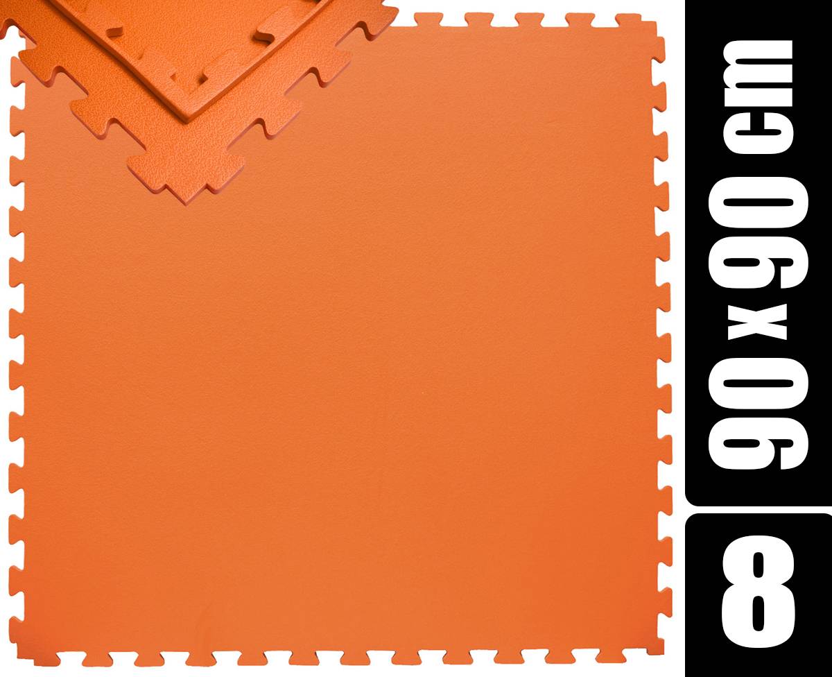 360x180 XL Trainingsmatte mit Rand - 8er Set 90x90 Bodenmatte