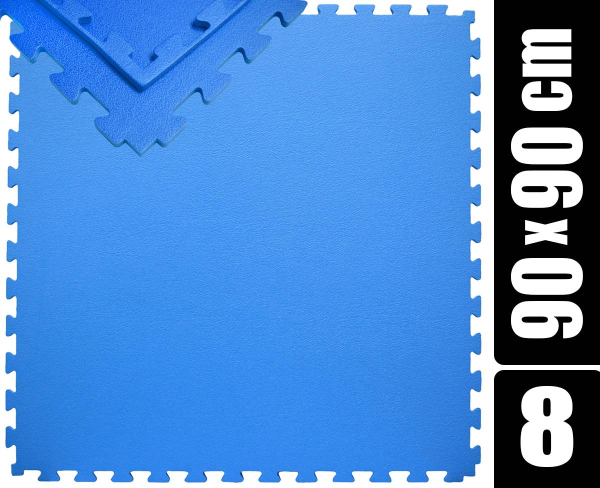 360x180 XL Trainingsmatte mit Rand - 8er Set 90x90 Bodenmatte