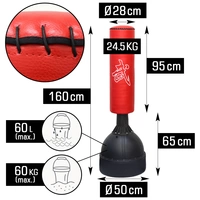 160 cm Standboxsack Box Punching Bag Standfuß PU Boxsack Stehend Boxständer Rot 160 cm Standboxsack Box Punching Bag Standfuß PU Boxsack Stehend Boxständer Rot