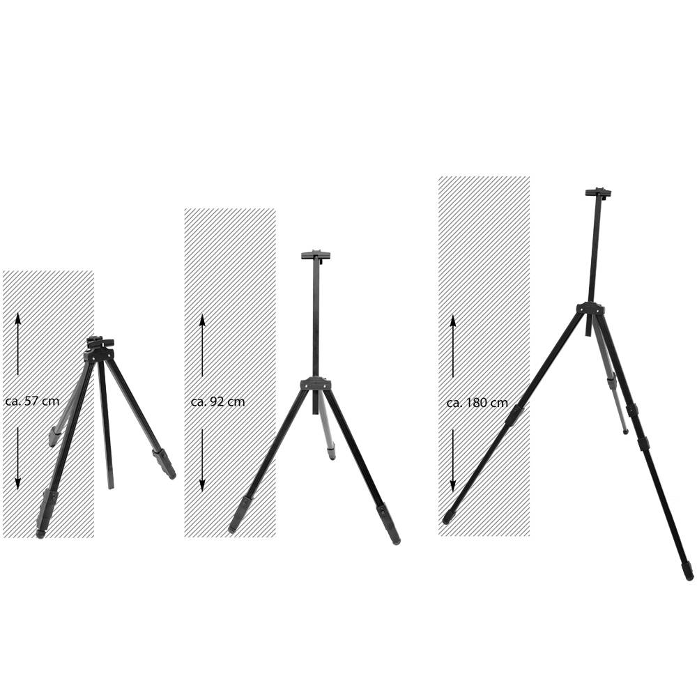 Feld Staffelei 58-180cm Aluminium Tischstaffelei Malstaffelei Whiteboard Ständer