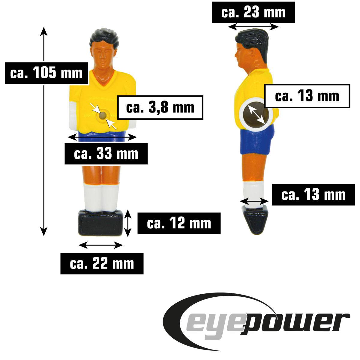 Zubehör EPR-ST01/ST03 Spieler 13mm Brasilien