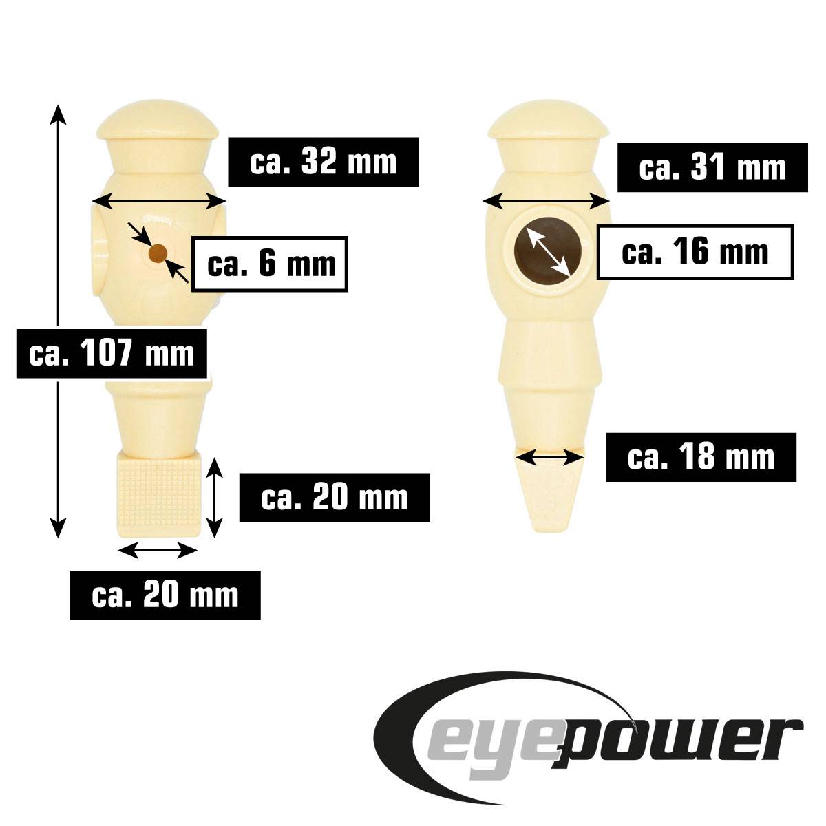 Zubehör EPR-ST06 Spieler Weiß