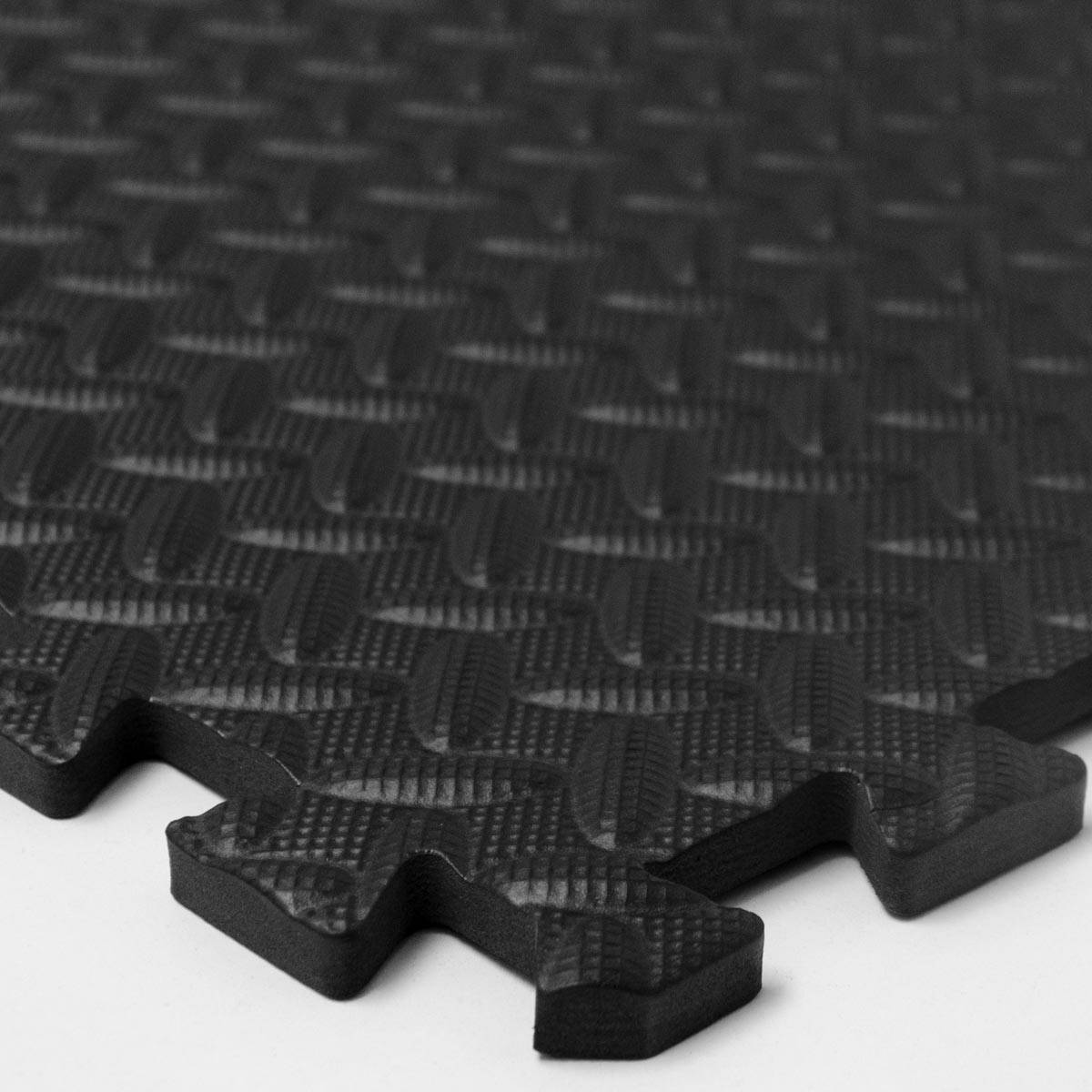 4er Set Bodenmatte mit Rand - 63x63x1cm Trainingsmatte