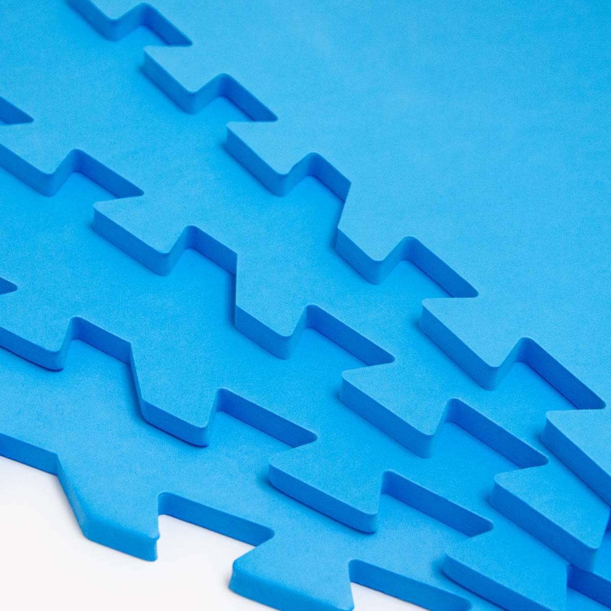 1cm DICKE Poolmatte 4er Set Bodenmatte 2,6qm Bodenfliesen Bodenfolie Unterlage für Pool Robustes erweiterbares Stecksystem Blau