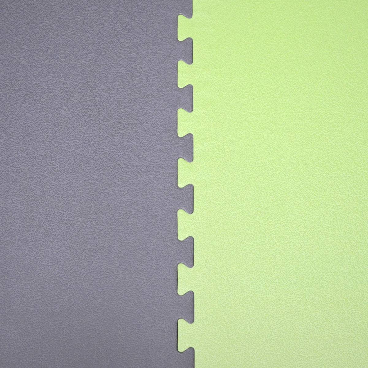 Trainingsmatte 90x90cm Bodenschutz-Matte 20mm dick Puzzlematte erweiterbar Grau Grün