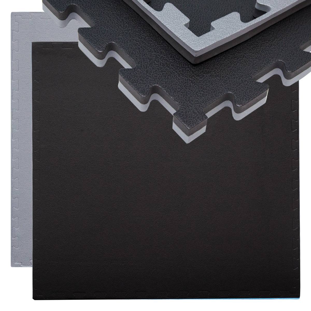 90x90cm Trainingsmatte mit Rand - 20mm Bodenschutz-Matte