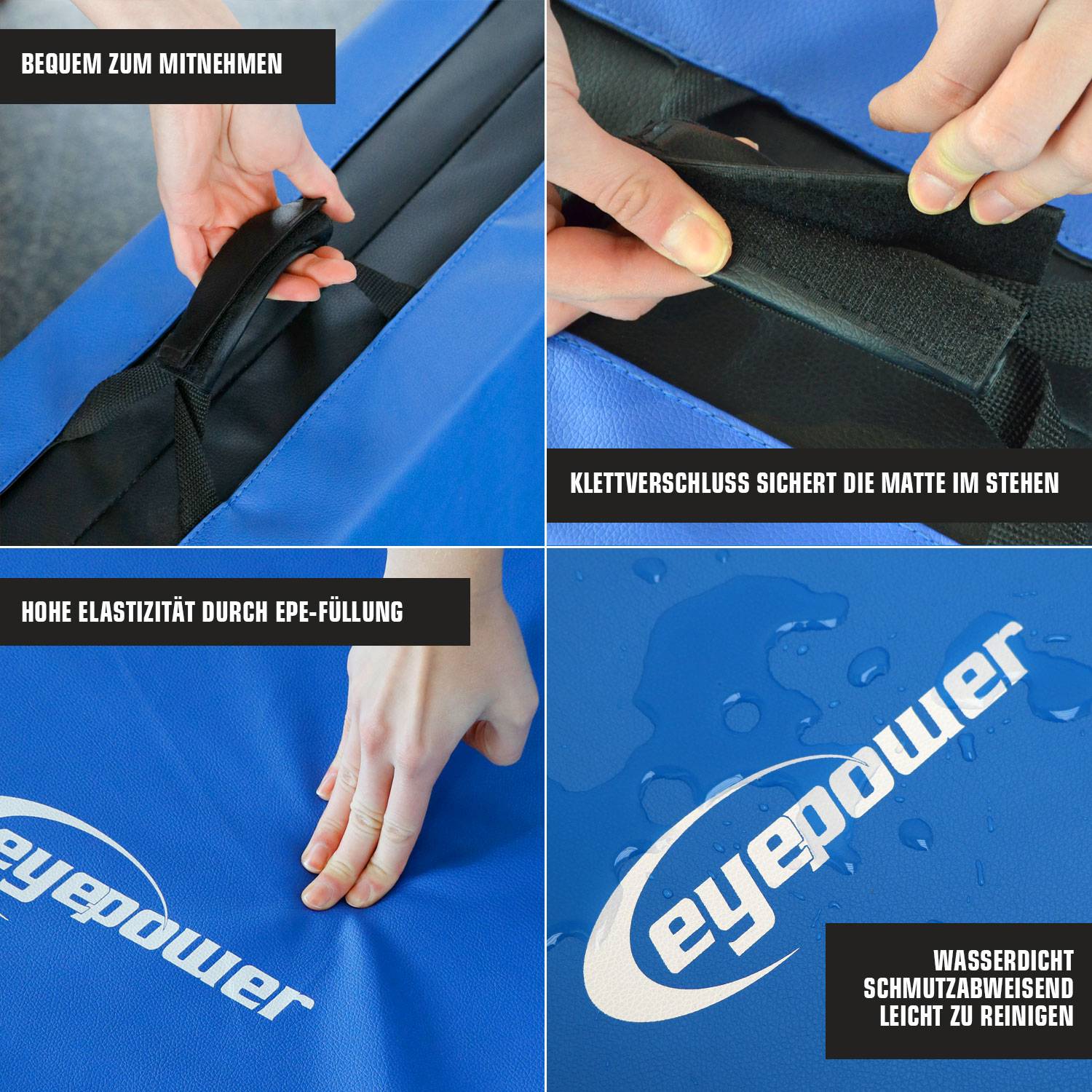 8cm dicke Weichbodenmatte 200x100cm - Faltbare Turnmatte