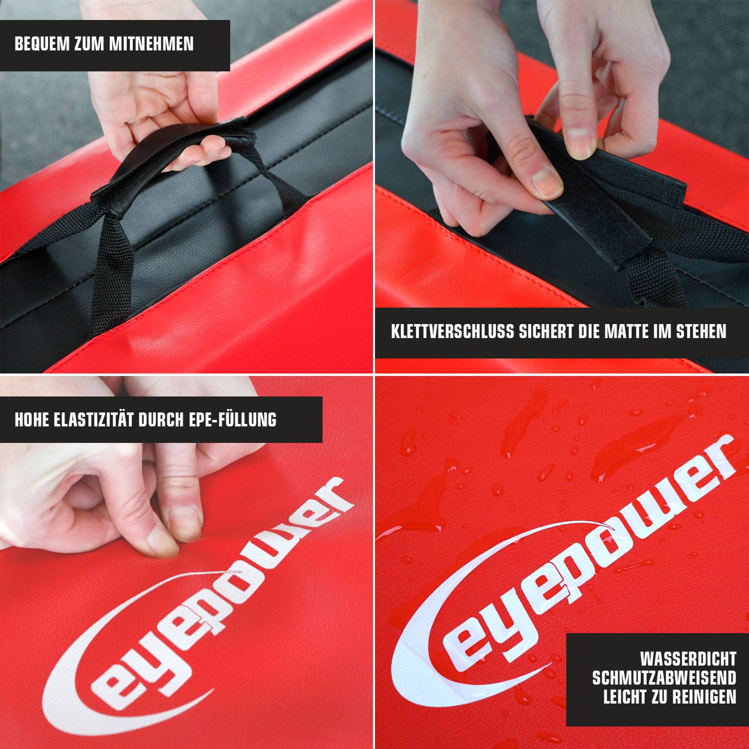 8cm dicke Weichbodenmatte 200x100cm - Faltbare Turnmatte