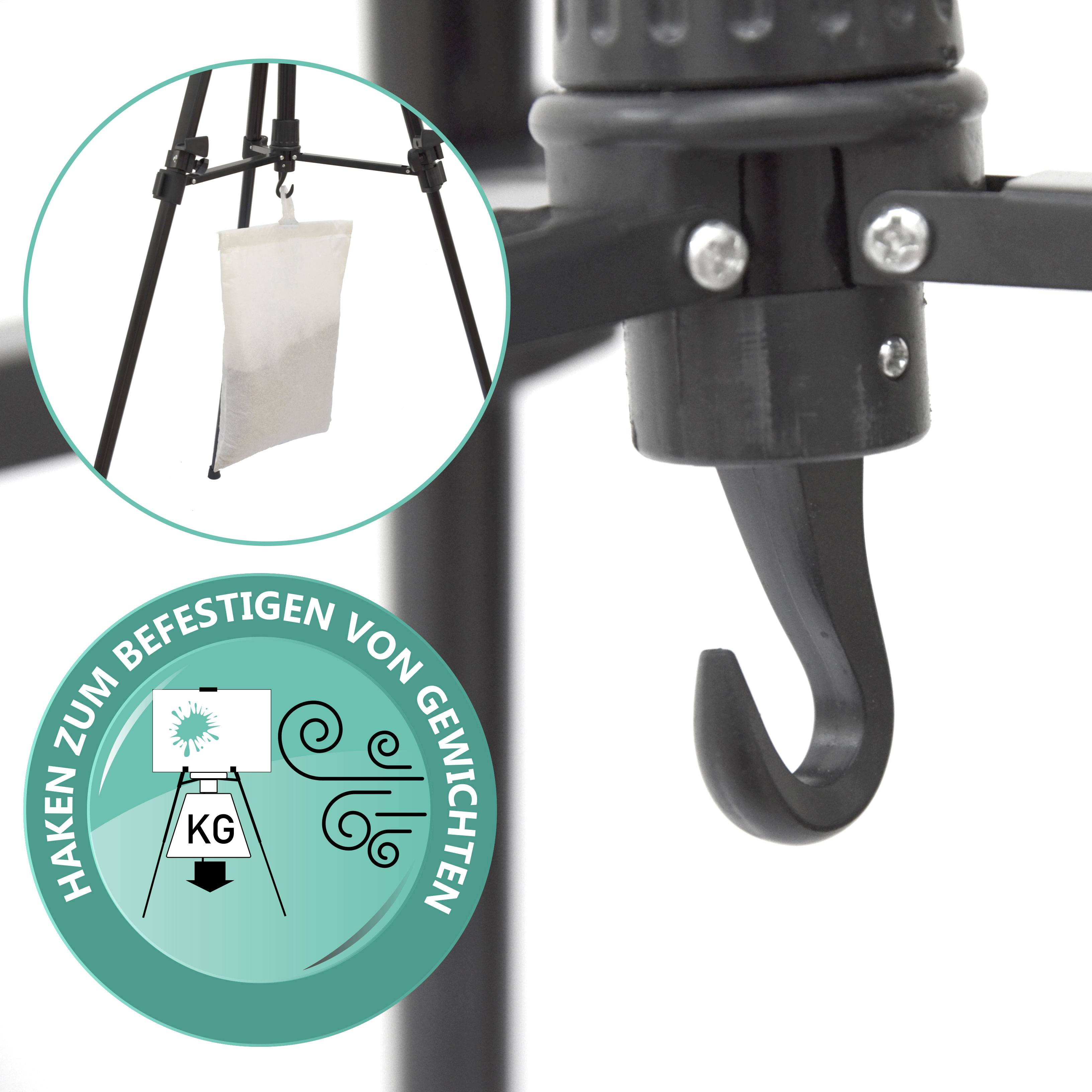 Aluminium Feld Staffelei Leinwand Tischstaffelei 52-155cm Kinder Tafel Ständer