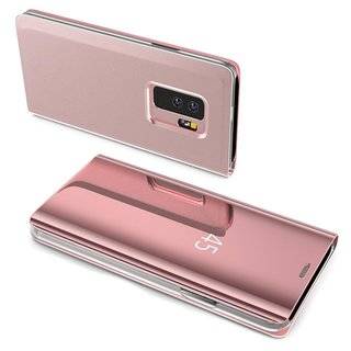 Smart View Spiegel Mirror Smart Cover Schale Etui kompatibel mit Samsung Galaxy S20+ (G985F) Schutzhülle Tasche Case Schutz Clear Rosa