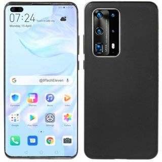 Silikon Hülle Basic kompatibel mit HUAWEI P40 PRO Case TPU Soft Handy Cover Schutz Schwarz