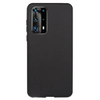 Silikon Hülle Basic kompatibel mit HUAWEI P40 Case TPU Soft Handy Cover Schutz Schwarz