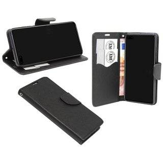 Buch Tasche "Fancy" kompatibel mit Huawei P40 Handy Hülle Etui Brieftasche Schutzhülle mit Standfunktion, Kartenfach Schwarz