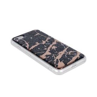 Marmur Silikon Hülle kompatibel mit SAMSUNG GALAXY S20 PLUS (G985F) Case TPU Soft Handy Cover Schutz in Schwarz