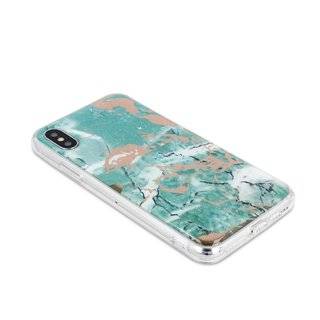 Marmur Silikon Hülle kompatibel mit SAMSUNG GALAXY S20 PLUS (G985F) Case TPU Soft Handy Cover Schutz in Grün